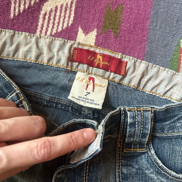 1.8 by Ymi Jeans Vintage Flare Y2K Faded Blue Women's Jeans - Picture 3 of 7